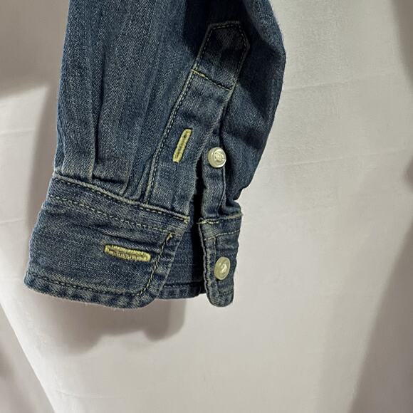 Polo Ralph Lauren Girls Size 4 Denim Chambray Button Up Shirt Dress Classic Prep - Picture 13 of 13